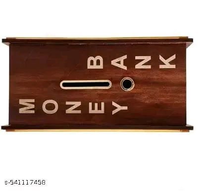 1 Lakh Wooden Money Piggi Bank for Kids - Image 4